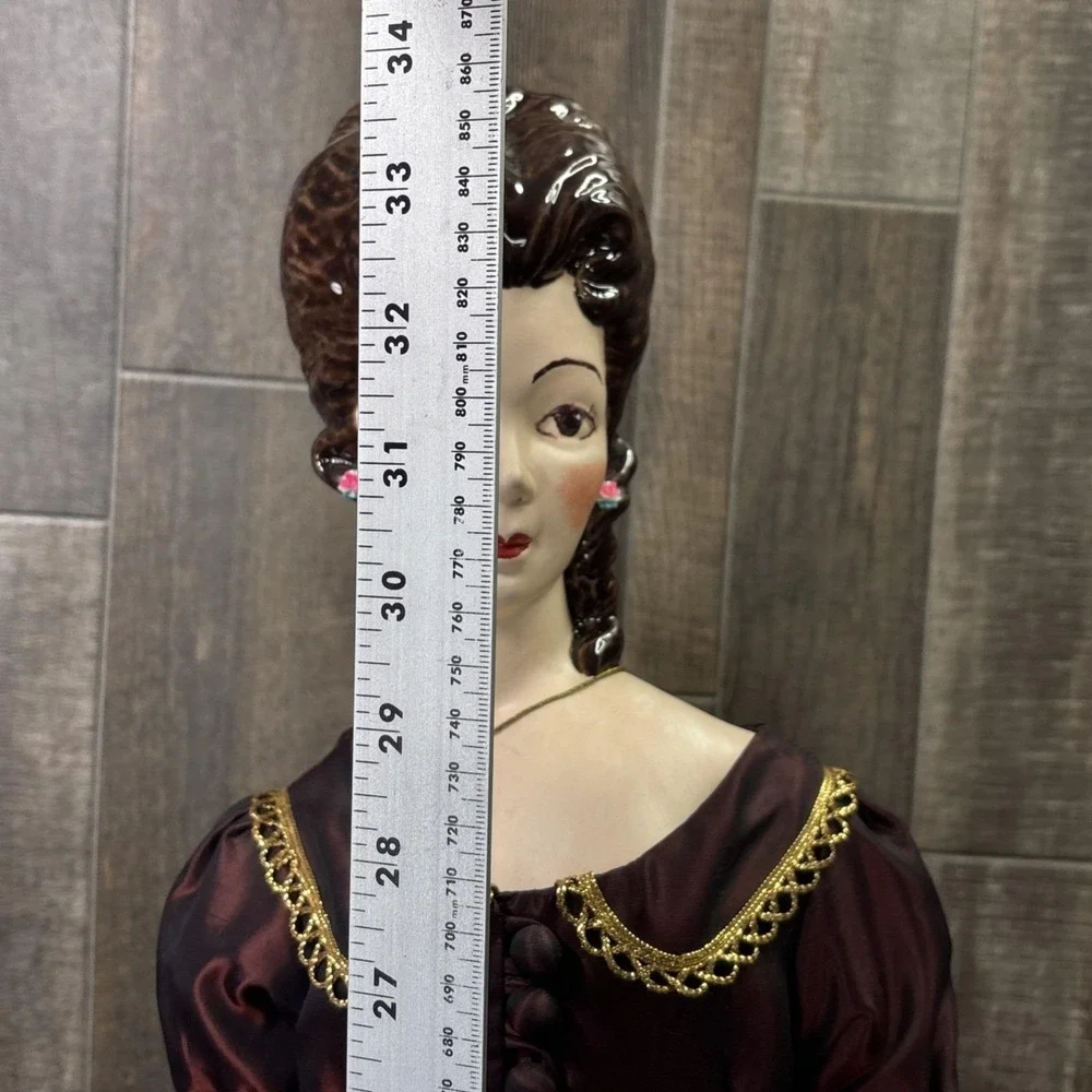 Large Jamar Mallory Studio Porcelain‎ Doll Victorian Dress Stand Display